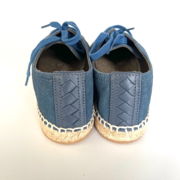 BOTTEGA VENETA Spritz Suede Denim blue espadrilles 522301 shoes, Size 41 - Picture 6 of 12